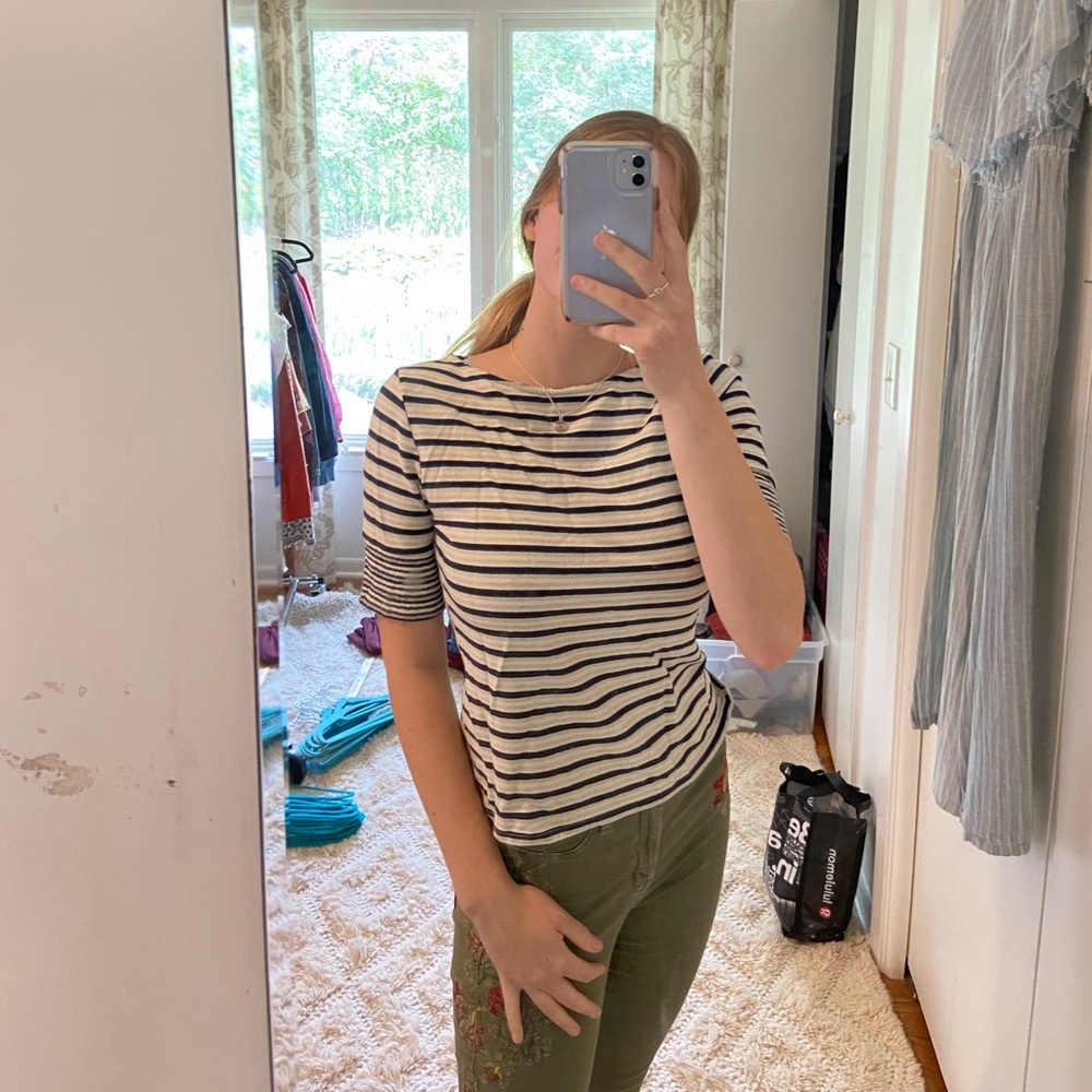 Striped Anthropologie shirt